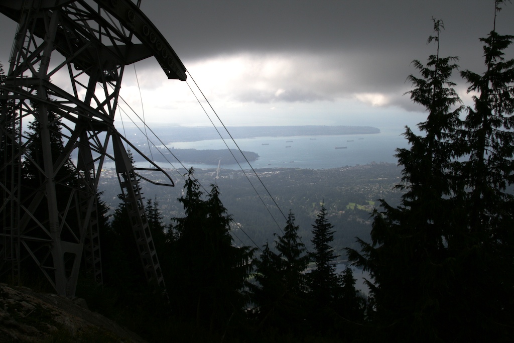 View from the top of grouse mountain.