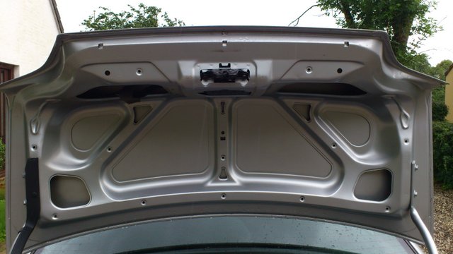trunk lid before damping, no after pic but the damn thing is heavy, closes with a thump