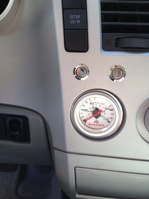 Firestone air ride switch and gauge.
