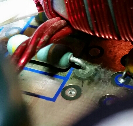 Burnt R331 resistor