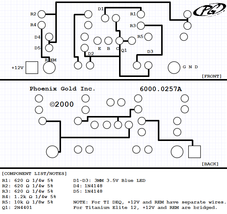 The schematics I made for the PG Tri LED board.
