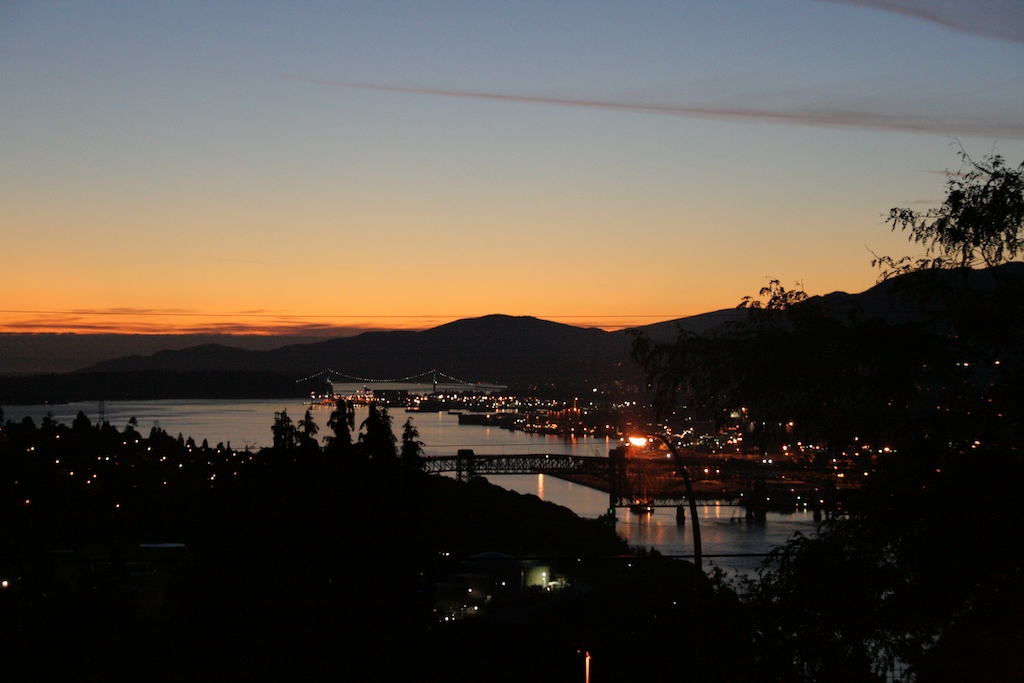 View from down my street looking towards North Vancouver.