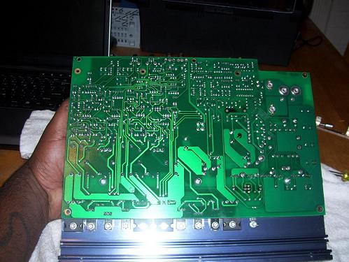 the bottom of the board