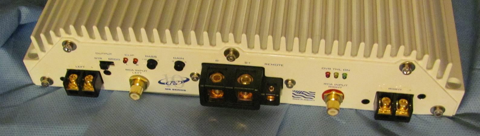The other end only says anniversary amplifier with a pg logo between both words