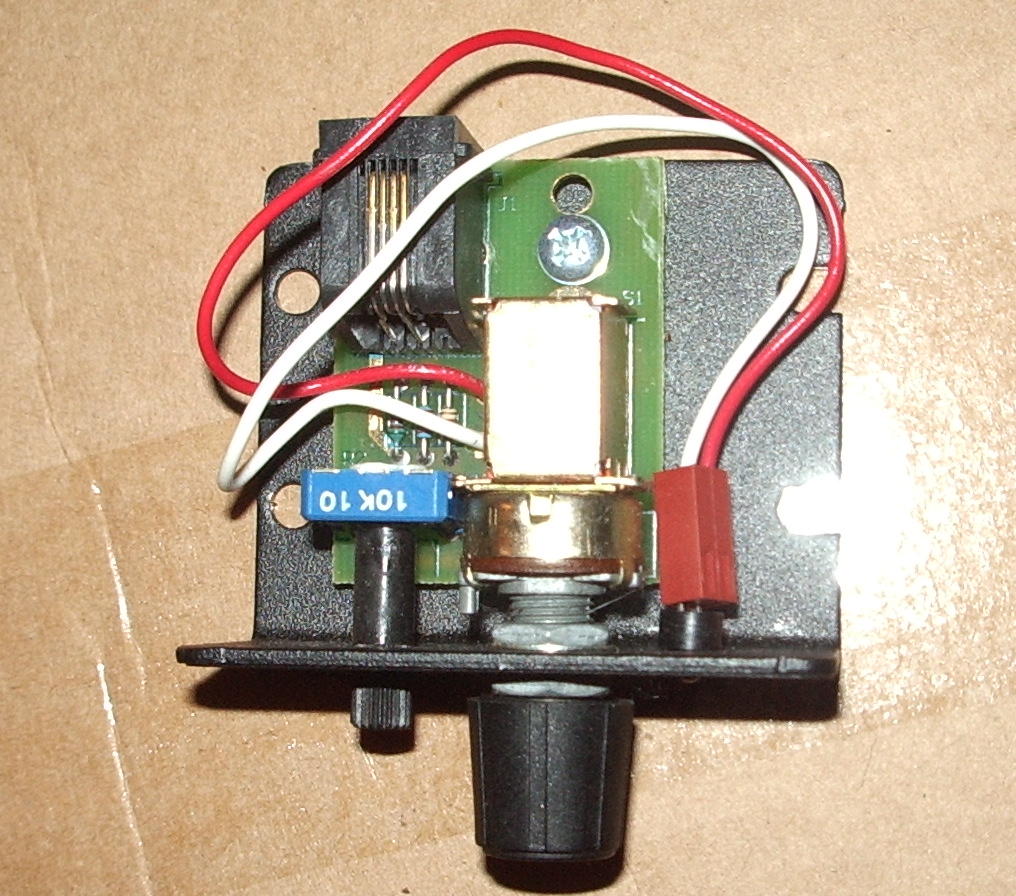 Remote with the main knob or pot in the in position or off position.