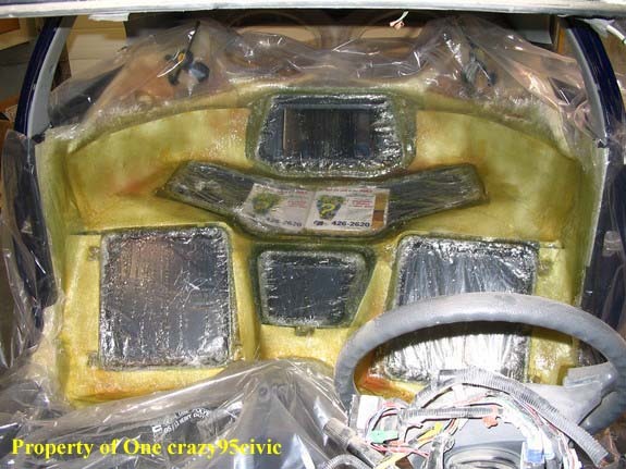 The trim panel that will finish off the rear of the civic.