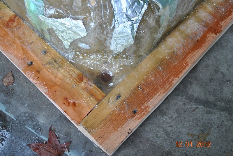 working on sealing all the gaps inside &amp; out now...