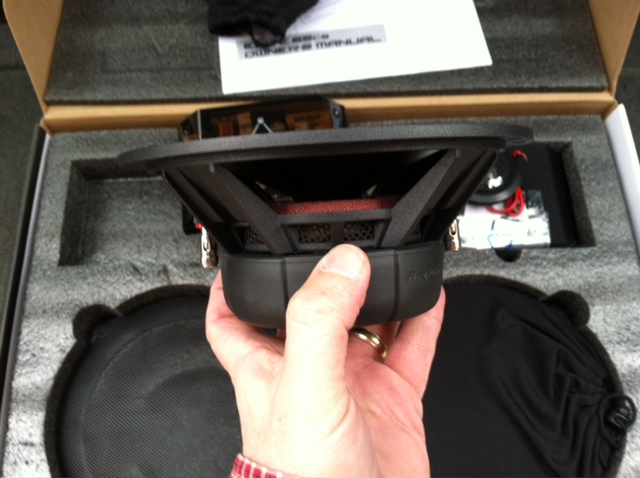 Side view of the midbass.