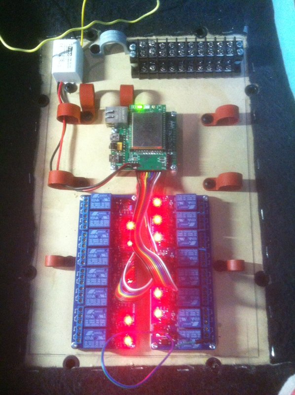 The OeeZee WiFi control board installed under the driver seat. This control the amp fans, LEDs, etc... via Iphone/Ipad.