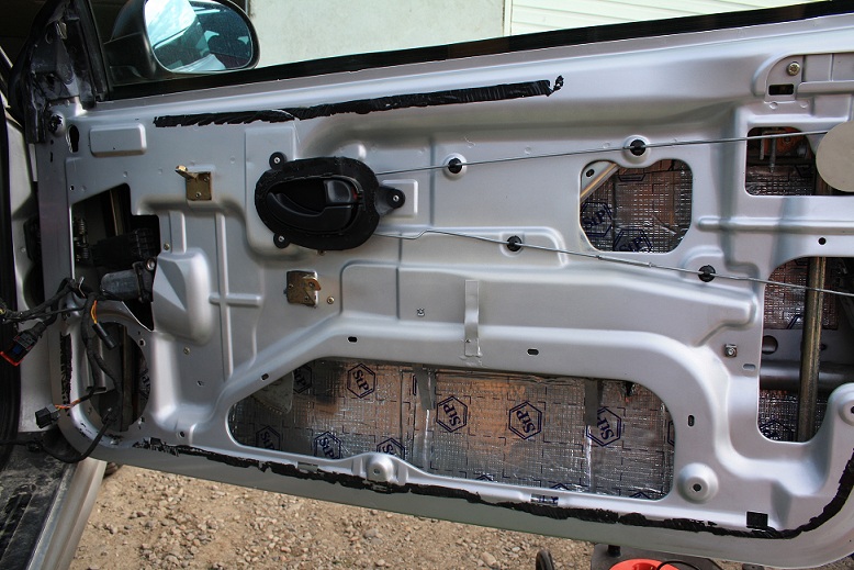 damping mat. inside the doors