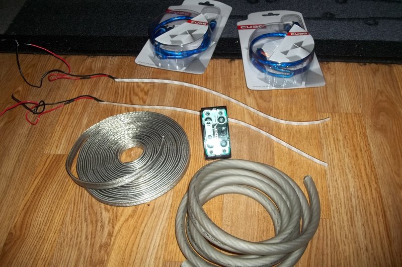Led light, rca and power wire