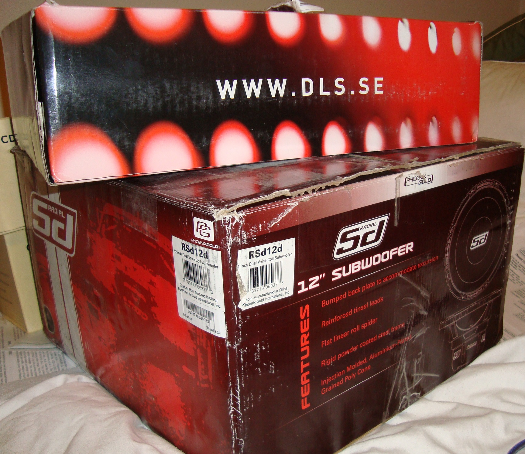 PG Subwoofer and DLS MS6A 6.5 components