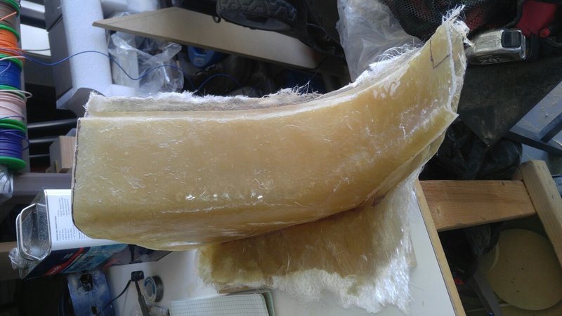 mold of original passenger kick pannel