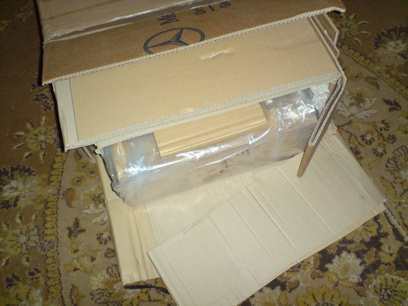 Opened packaged with the sealed crate appeared