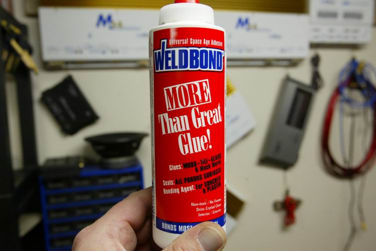 Here is the glue I used. goes on white and dries clear. It &amp;quot;flows&amp;quot; very well and firms up in about 10 minutes. Great container and nozzle as well. Recommended. I picked it up at Home Hardware.