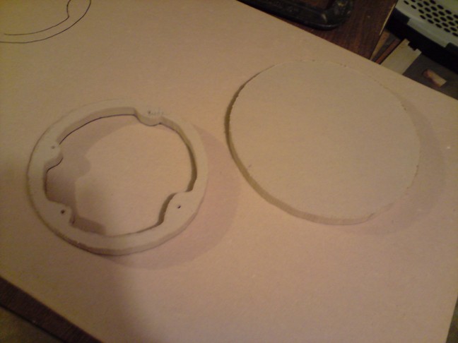 Made the 3/4&amp;quot; MDF brackets from the cutout holes when I originally created my box for the TI12D Elites.