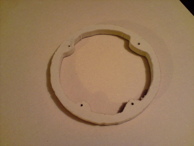 A shot of the 3/4&amp;quot; MDF bracket alone.