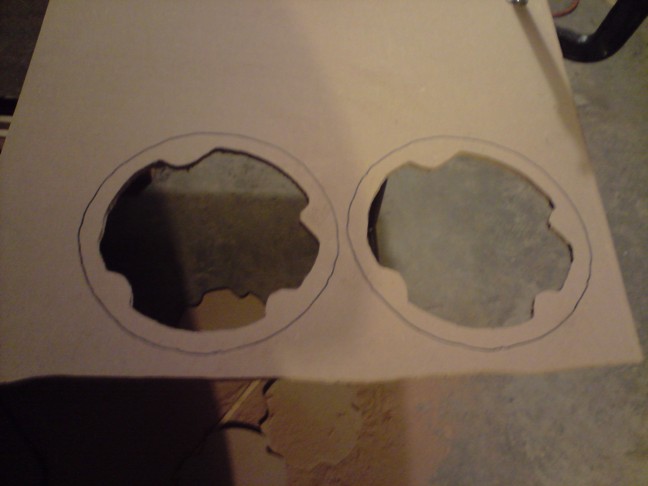 Cutting the insides first helps out a lot so you don't have to hold the board while cutting.