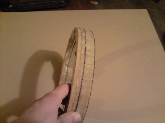 Here's everything glued together... letting it stick for the night before putting it in the car.