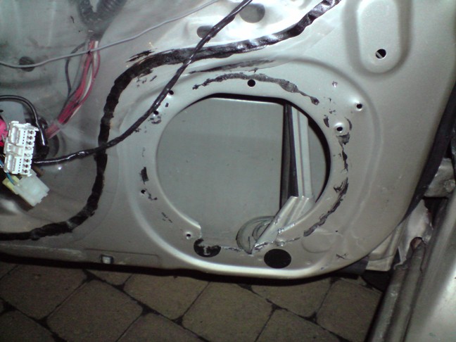 The door after it's cut