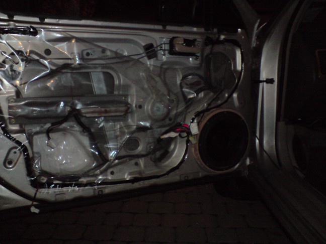 Here's the 9 in the door before the door panel goes on