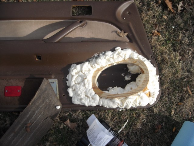 O great stuff. What a pleasure to work with. I couldnt decide how to get the fab rings where I wanted strong enough to lay my resin coated fleece over. SOO I used some great stuff. Easy to trim and get a general shape. Feel free to tell me Im an idiot.