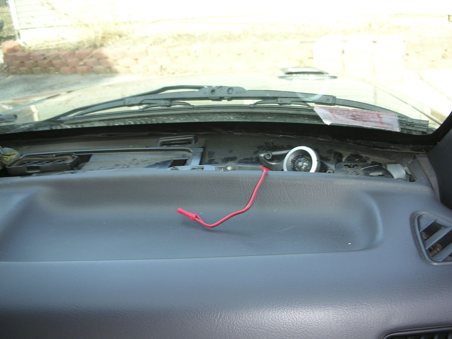 tweeter in stock location. they barely fit under the dash trim so I'll probably flush mount them in the trim piece for now.