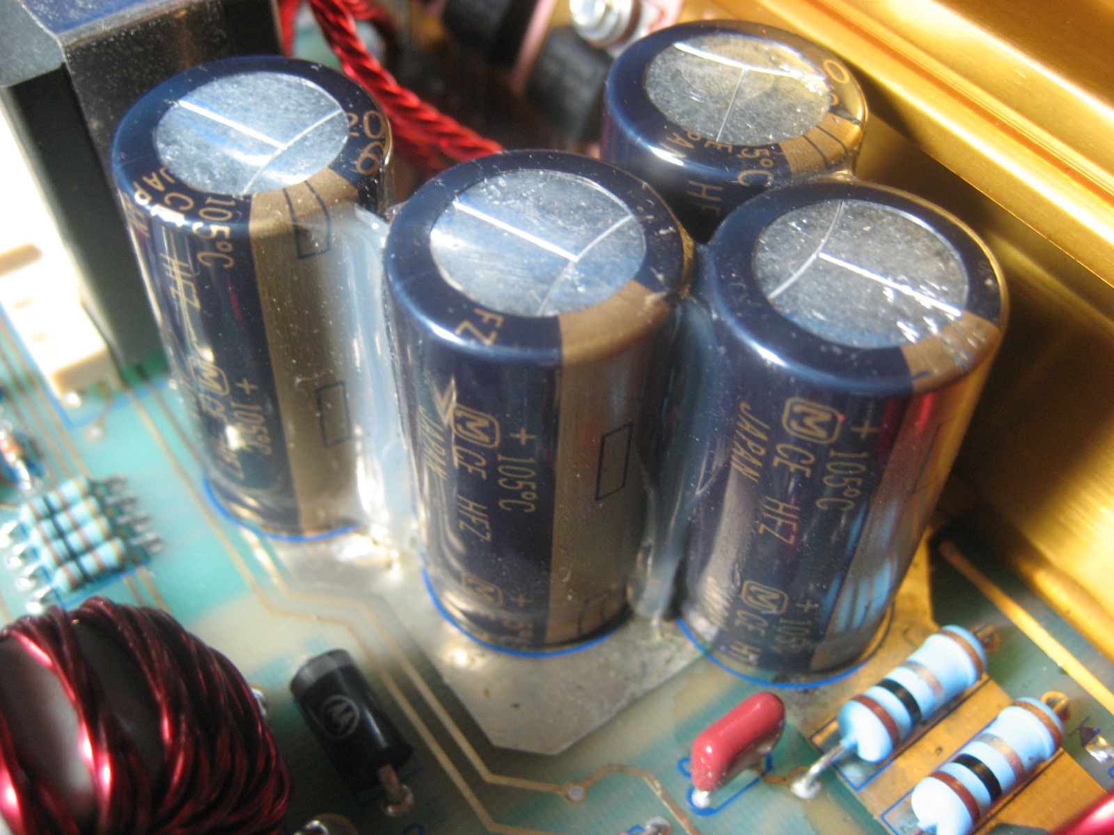 Leaking power supply caps of M44