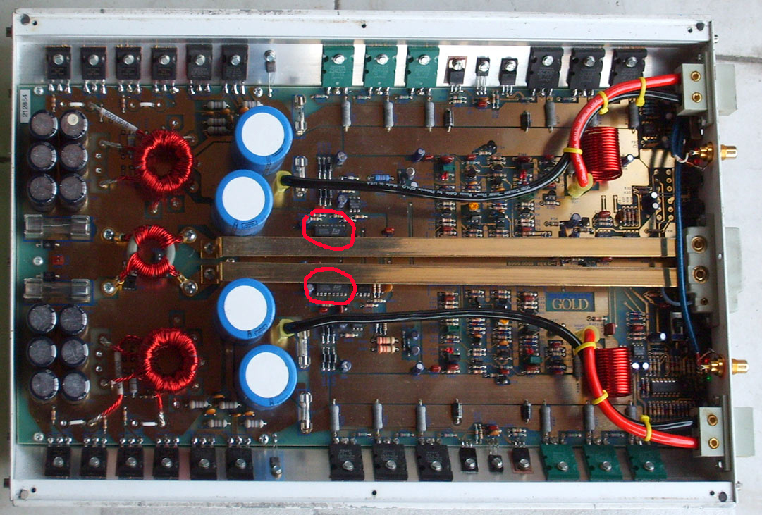 the amp is not the 10th A. ed. but I underlined the chip position