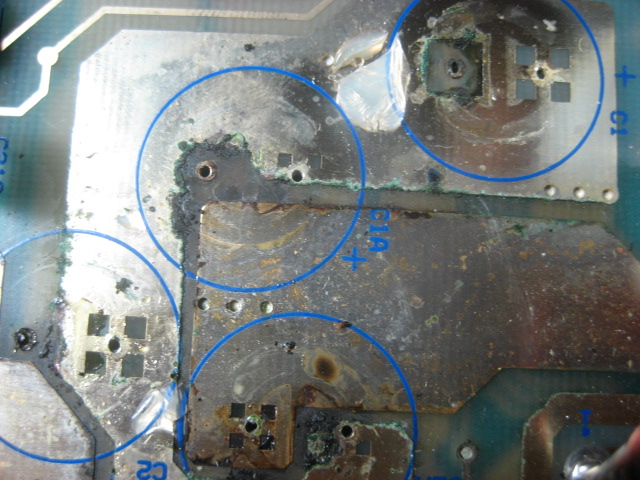Corroded board.